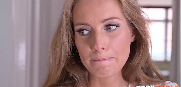 Kinky Finnish Babe Deep-Throats a BBC in the Bathtub